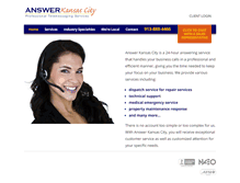 Tablet Screenshot of answerkansascity.com